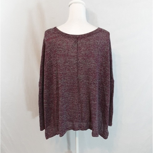 Anthropologie Paper Crane Boxy Poncho Sweater Wrap Cardigan One Size Cozy Layer - Picture 3 of 5